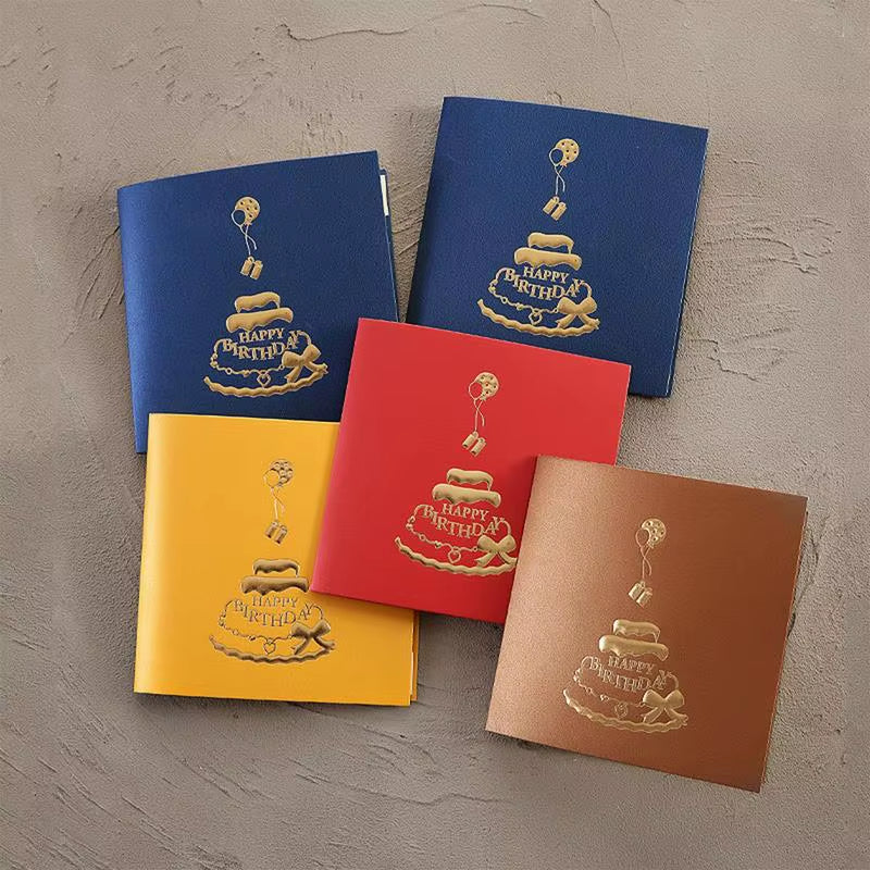 Unique 3D Happy Birthday Card Music Light Greeting Card with Popup Birthday Cake Colourful Happy Birthday Cards Birthday